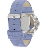 Junghans Form Damen Matt Silver Watch | Blue Calfskin Strap 047/4852.00