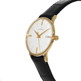 Junghans Meister Ladies Date Watch | Black Alligator Leather Strap 047/7374.00