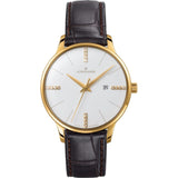 Junghans Meister Ladies Date Watch | Black Alligator Leather Strap 047/7374.00