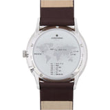 Junghans Meister Mega Matt Silver Watch | Brown Horse Leather Strap 058/4800.00
