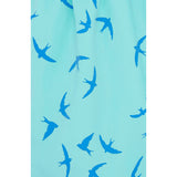 Tom & Teddy Men's Birds Swim Trunk | Aqua Green