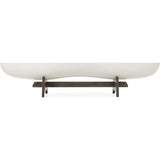 Resource Decor Danica Coffee Table | French Oak/Fiberglass