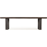 Resource Decor Live Edge 96" Dining Table | Cashew/Steel