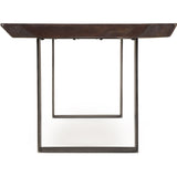 Resource Decor Live Edge 82" Dining Table | Cashew/Steel