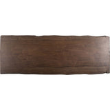 Resource Decor Live Edge 82" Dining Table | Cashew/Steel