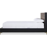 Resource Decor Zuma Queen Sized Bed | Charcoal Gray