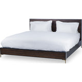 Resource Decor Zuma King Sized Bed | Charcoal Gray