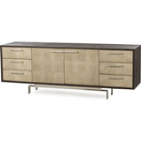 Resource Decor Latham Credenza | Peroba/Shargreen/Steel
