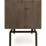 Resource Decor Blaine Media Console Table | Oak/Steel