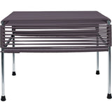 Innit Designs Atom Ottoman | Grey/Chrome