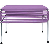 Innit Designs Atom Ottoman | orchid/Chrome