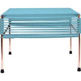 Innit Designs Atom Ottoman | Blue/Copper