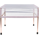 Innit Designs Atom Ottoman | Clear/Copper