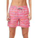 Tom & Teddy Men's Stripe Swim Trunk | Sunset