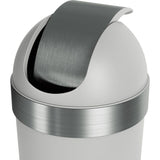 Umbra Venti Trash Can | Gray/Steel
