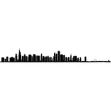 The Line City Skyline Silhouette Mini 7.5"