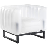 Mojow Eko Yomi Armchair Black Aluminium Frame Mattress Translucent with Lighting