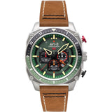 AVI-8 Watch Hawker Hunter Atlas Dual Time Chronograph | Genuine Leather Strap