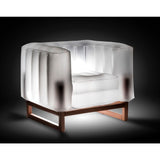 Mojow Eko Yomi Armchair Black Aluminium Frame Mattress Translucent with Lighting