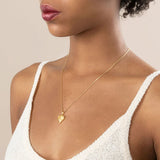 Awe Inspired Diamond Starburst Heart Necklace