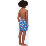 Tom & Teddy Father Son Swimming Trunks | Red & Blue Balloons