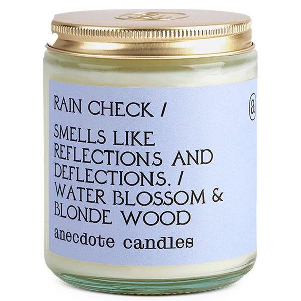 Anecdote Candles Rain Check Glass Jar Candle | 7.8oz  