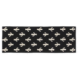 Lorena Canals Cactus Stamp Washable Rug | Black/ White