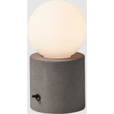Seed Design Castle Muse Table Lamp | Concrete Gray & Matt Opal
