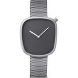 Bulbul Pebble 11 Watch | Matte Steel German-Made on Milanese Meshband