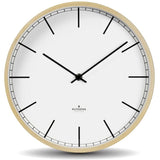Huygens Wood25 Wall Clock | White