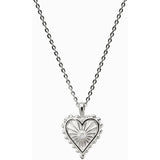 Awe Inspired Diamond Starburst Heart Necklace