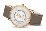 Junghans Meister Worldtimer Automatic 40MM Watch | Sapphire Crystal Glass