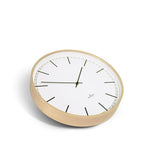 Huygens Wood25 Wall Clock | White