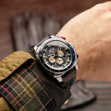 AVI-8 Watch Hawker Hunter Atlas Dual Time Chronograph | Genuine Leather Strap