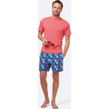Tom & Teddy Father Son Swimming Trunks | Red & Blue Balloons