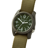 Bertucci DX3 Field Watch | Olive Dial and Forest Nylon Band | Matte Finish