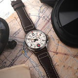 AVI-8 Spitfire Lock Chronograph Watch | Aircraft White