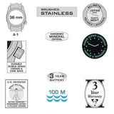 Bertucci A-1S Field Watch | White Dial/Defender Drab™ Nylon Band