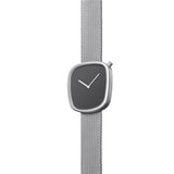 Bulbul Pebble 11 Watch | Matte Steel German-Made on Milanese Meshband