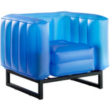 Mojow Eko Yomi Armchair Black Aluminium Frame Mattress Translucent with Lighting