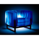 Mojow Eko Yomi Armchair Black Aluminium Frame Mattress Translucent with Lighting