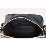 Kiko Leather Boxed Crossbody | Black
