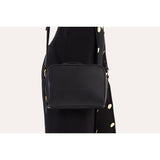 Kiko Leather Boxed Crossbody | Black