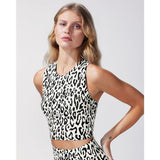 Michi Leopard Print Mystic Bustier | Ivory
