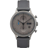 DuFa VAN DER ROHE BARCELONA Chrono Watch | Ionic Plating - Gun Grey Grey Band
