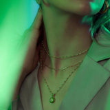 Awe Inspired Aura Necklace | Beaded Enamel Chain