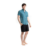 Bermies Avocado Performance Button-Down Shirt | Blue