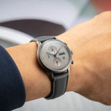 DuFa VAN DER ROHE BARCELONA Chrono Watch | Ionic Plating - Gun Grey Grey Band