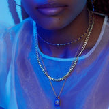 Awe Inspired Aura Necklace | Beaded Enamel Chain