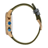 Columbia Canyon Ridge Stone Chronograph Date Men's Lifestyle Analog Watch | Olive Nylon